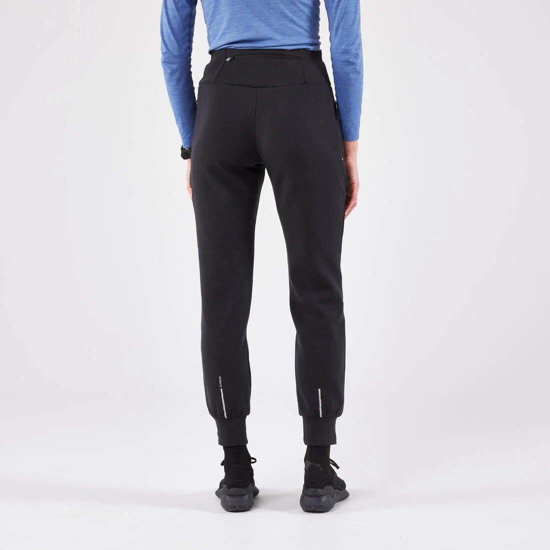 Women's warm running trousers-KIPRUN RUN 500 Warm-Black - Image 3