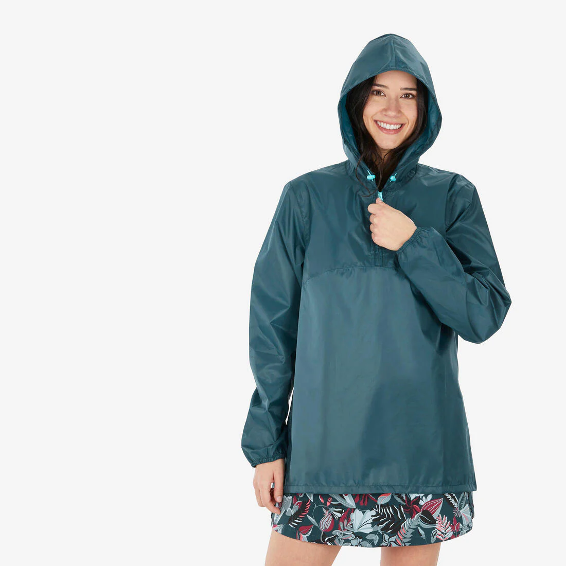 Women’s Water-repellent, Windproof Hiking Jacket Raincut 1/2 Zip - Image 4