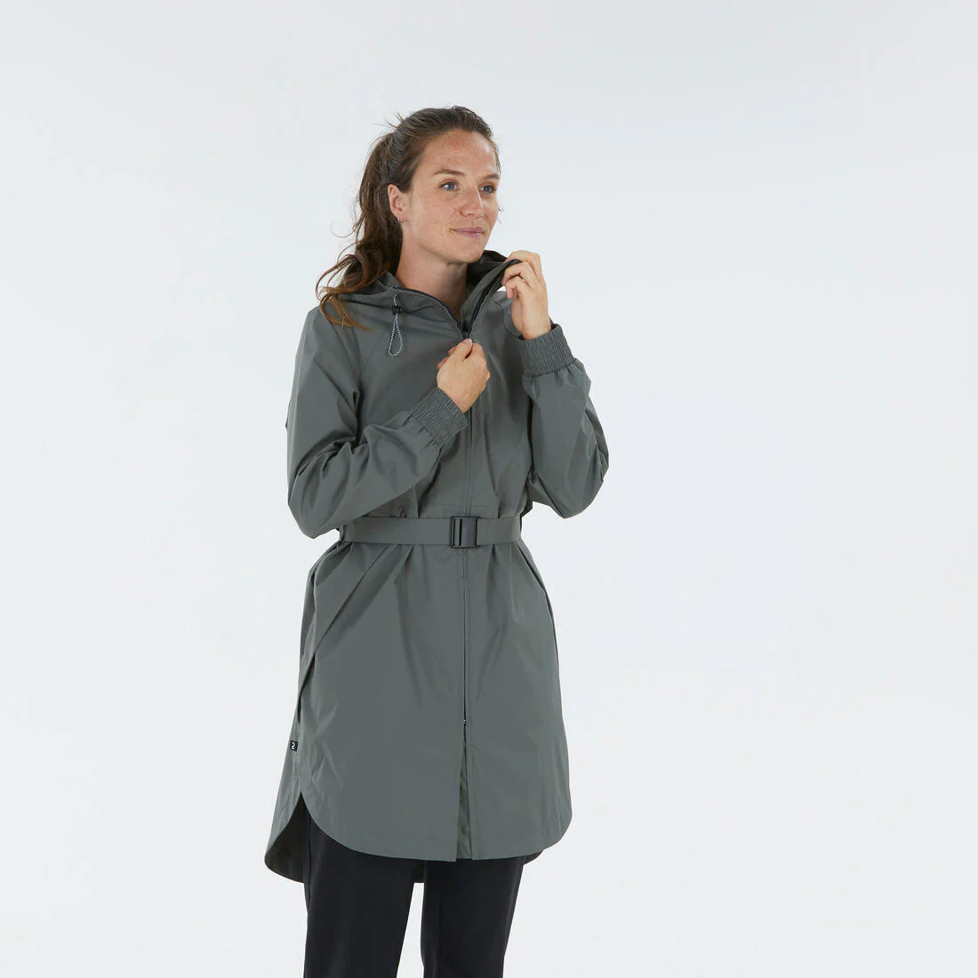 Women’s waterproof hiking jacket, Raincut Long - Image 17