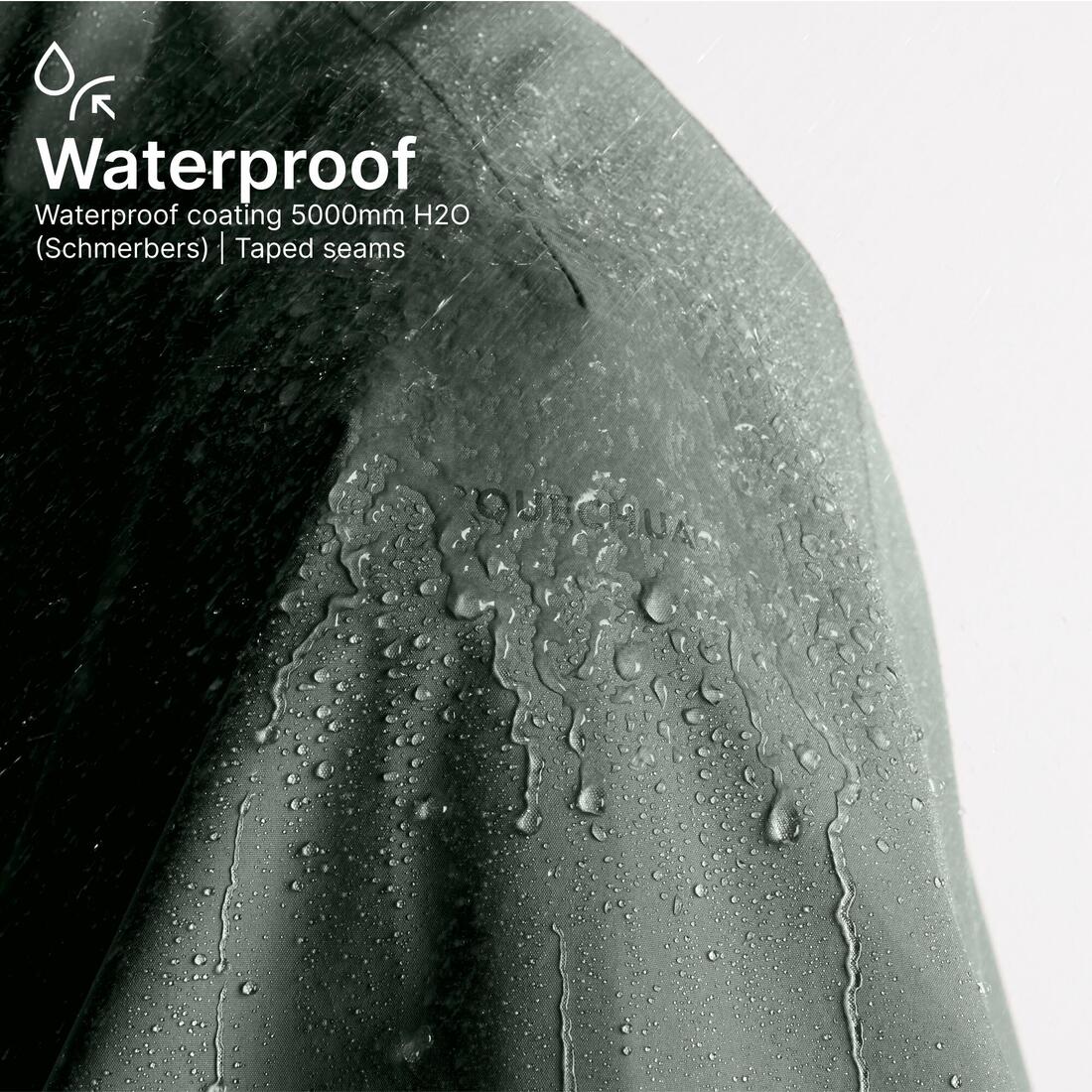 Women’s waterproof hiking jacket, Raincut Long - Image 3