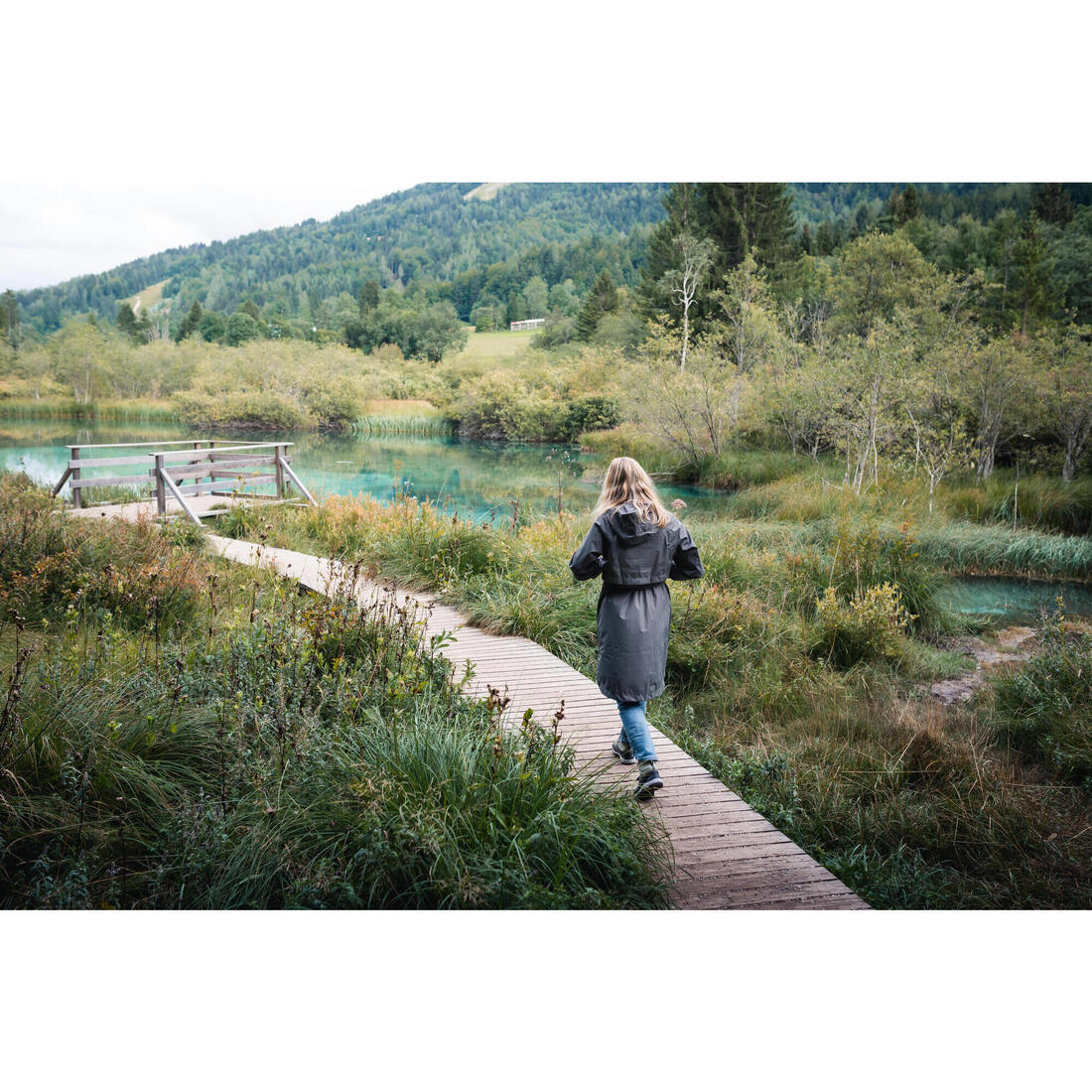 Women’s waterproof hiking jacket, Raincut Long - Image 31