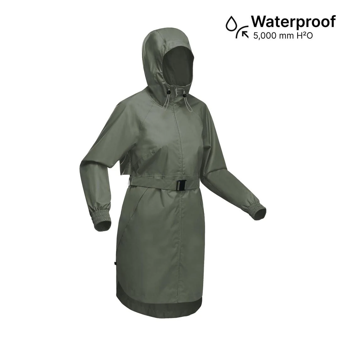 Women’s waterproof hiking jacket, Raincut Long - Image 5