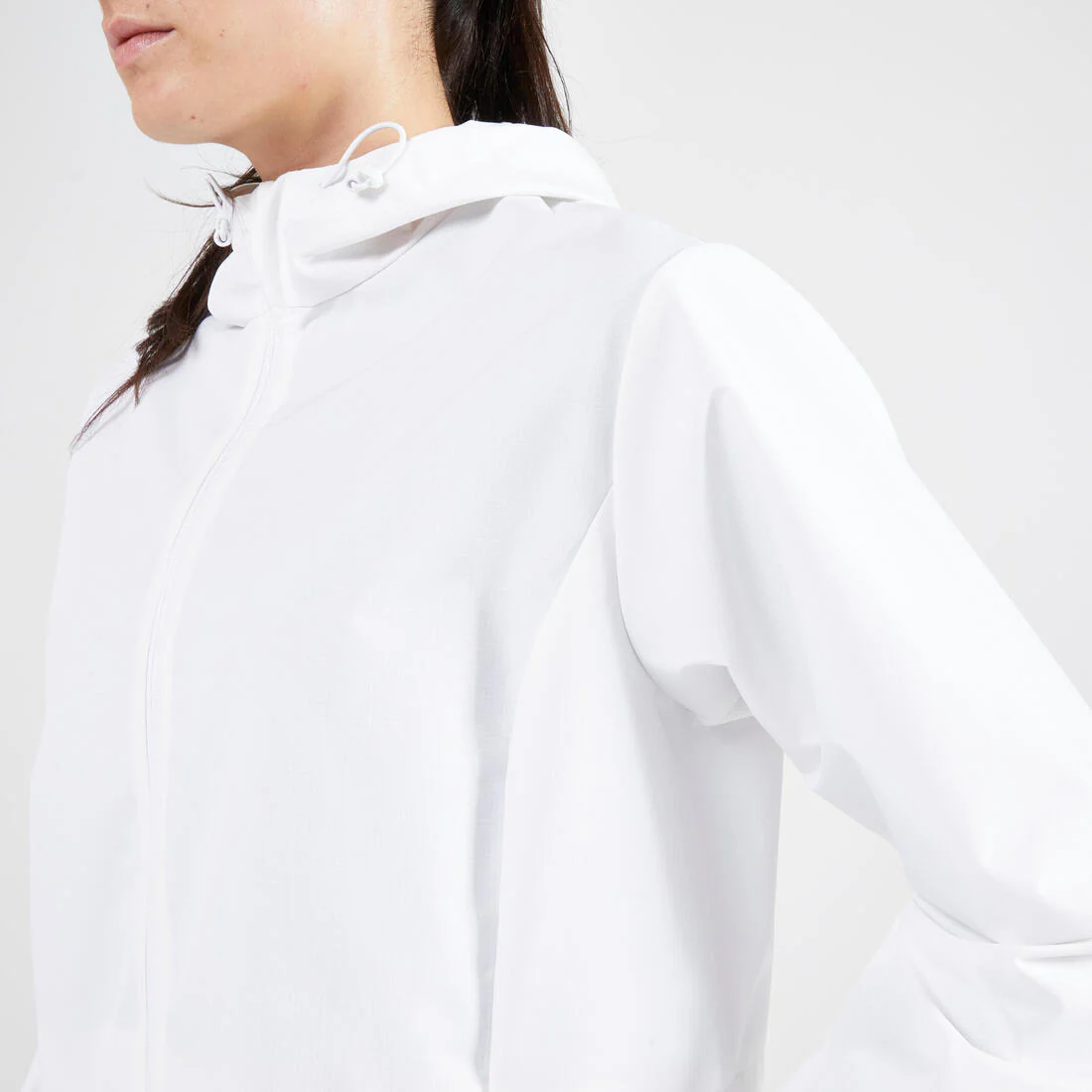 Women's Waterproof Running Jacket - KIPRUN Run 100 Rain - White - Image 4