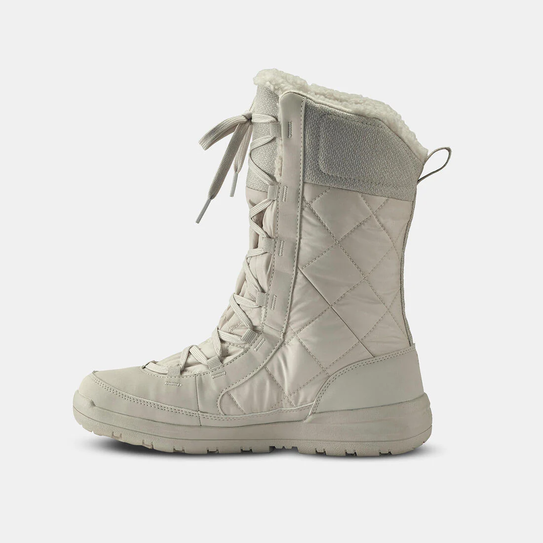 Women’s warm and waterproof snow hiking boots, NH500 - Beige - Image 3