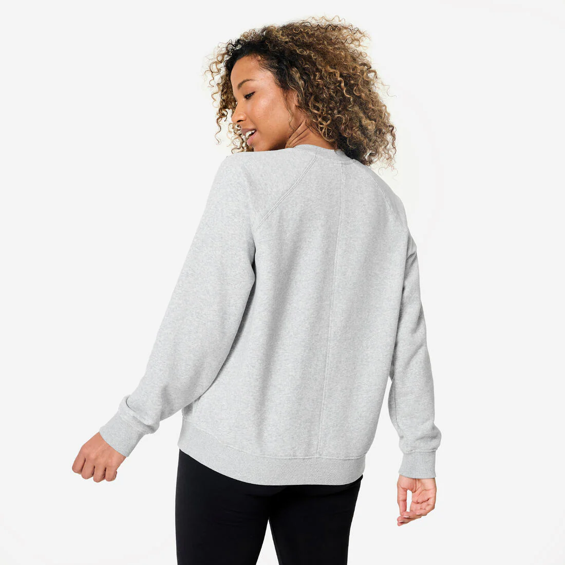 Women's Fitness Brushed Fleece Sweatshirt - Image 3