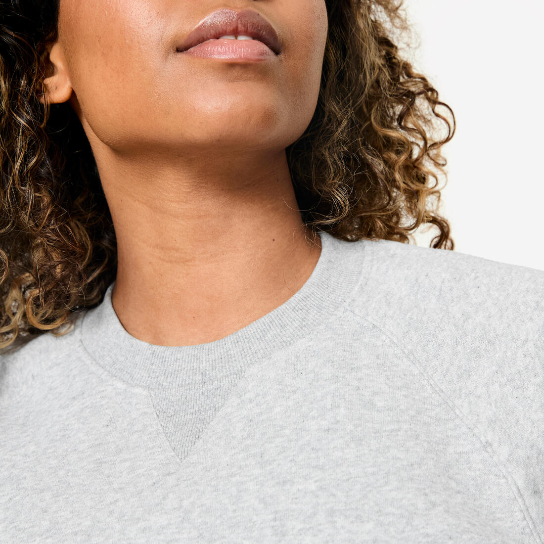 Women's Fitness Brushed Fleece Sweatshirt - Image 5