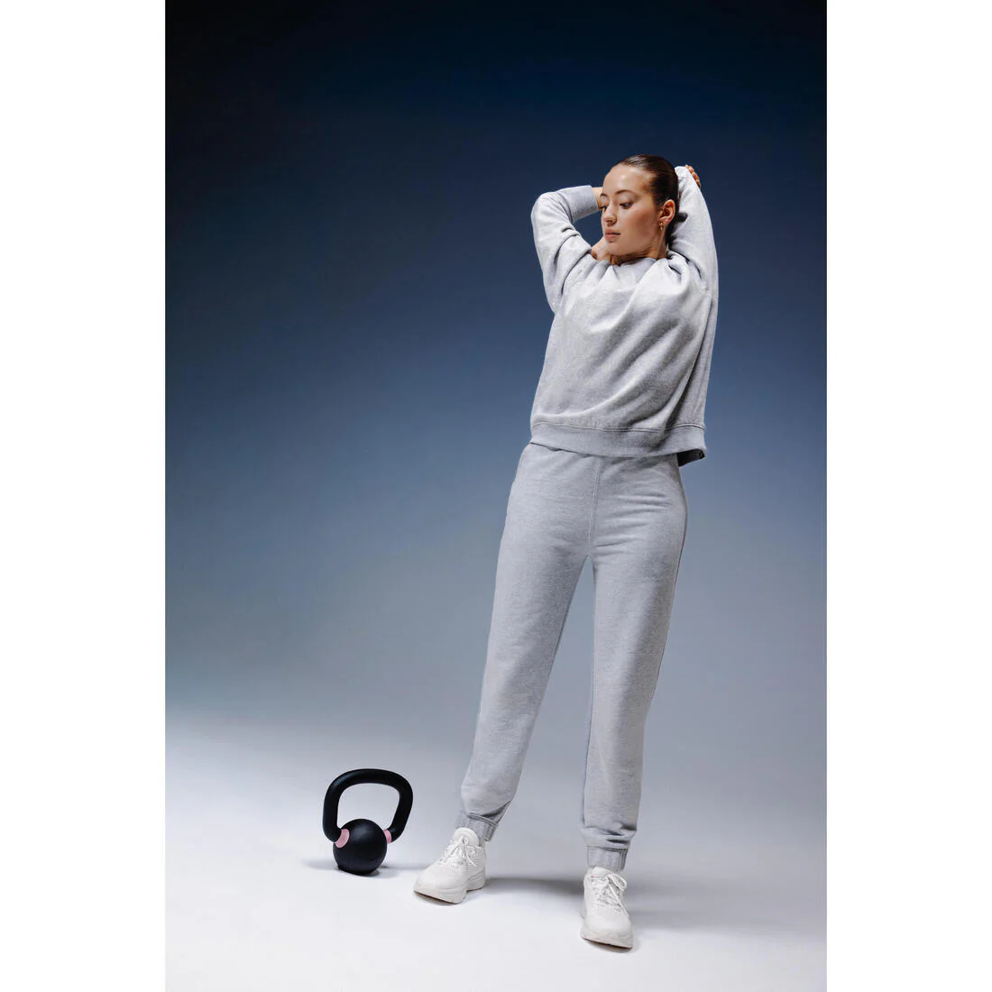 Women's Fitness Brushed Fleece Sweatshirt - Image 7