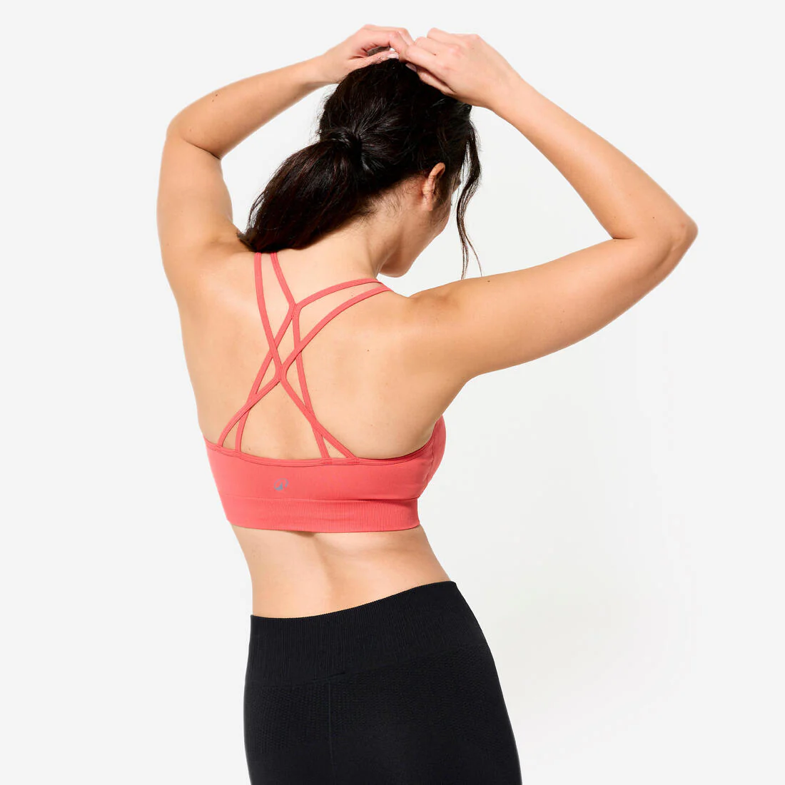 Women's Light Support Sports Bra with Cross-Over Straps - Image 9