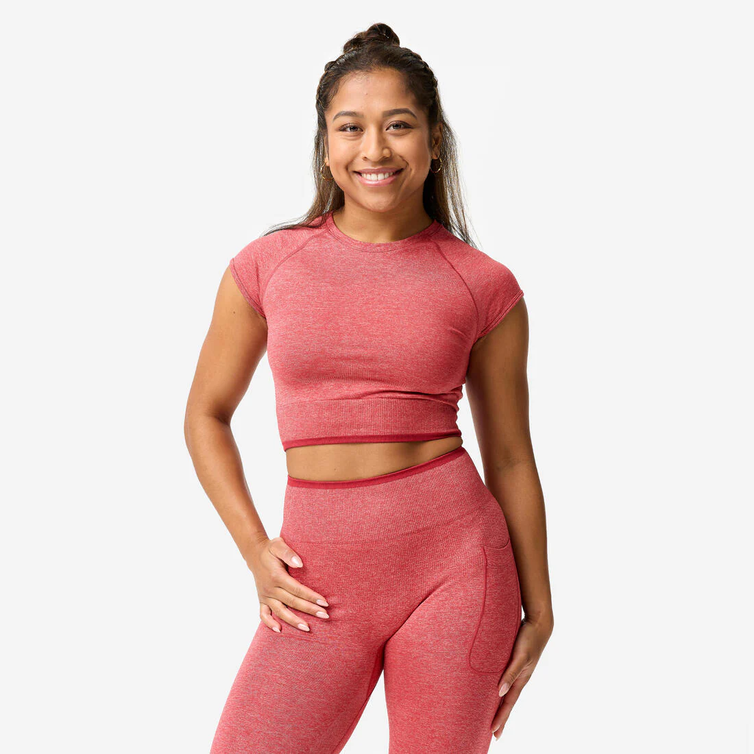 Women's Seamless Weight Training Crop Top - Image 2