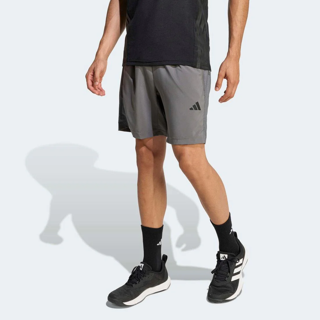Workout Essentials Base Woven Short, Grey - Image 2