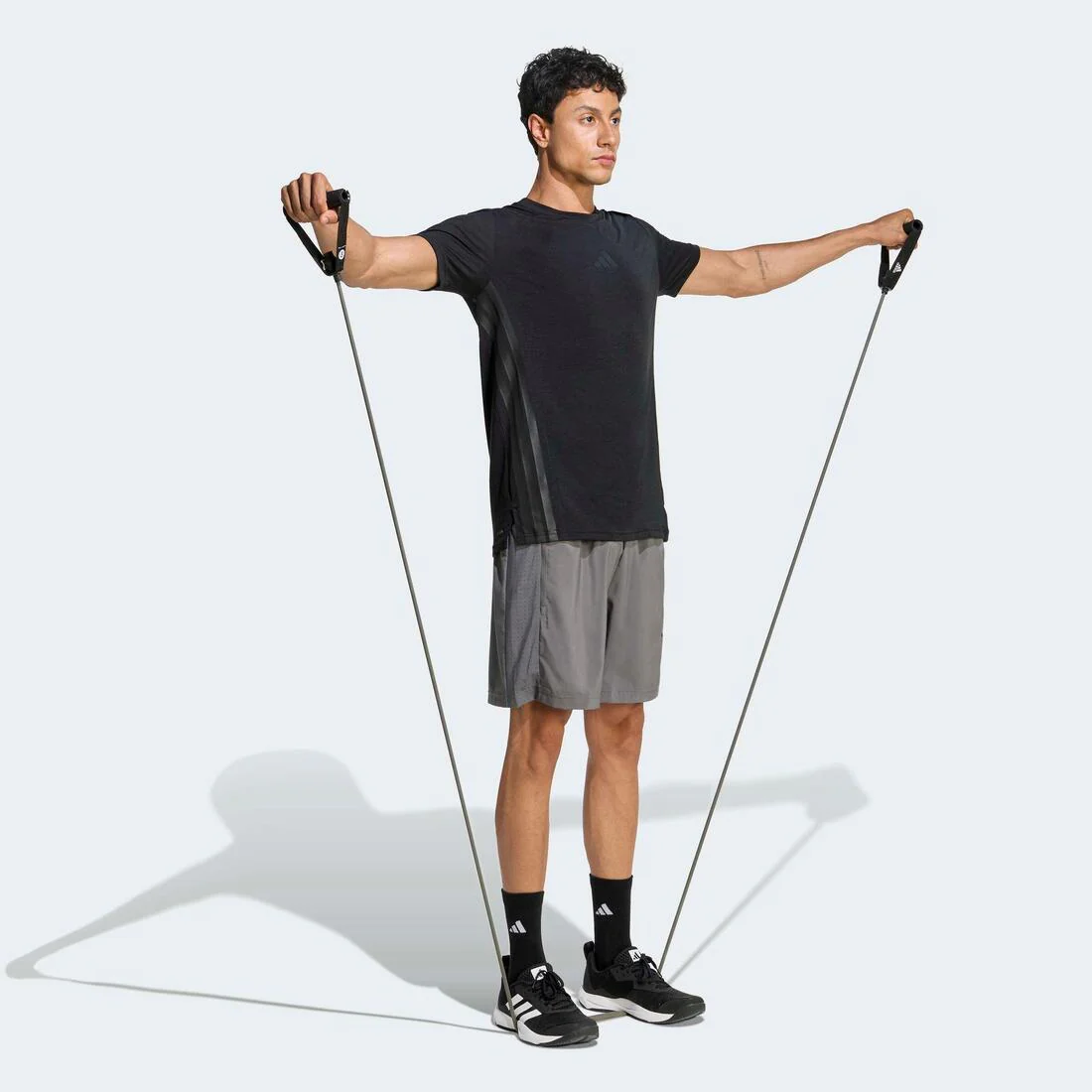 Workout Essentials Base Woven Short, Grey - Image 4