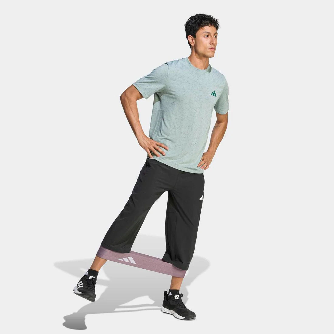 Workout Essentials Flex Woven 3/4 Pant, Black - Image 4
