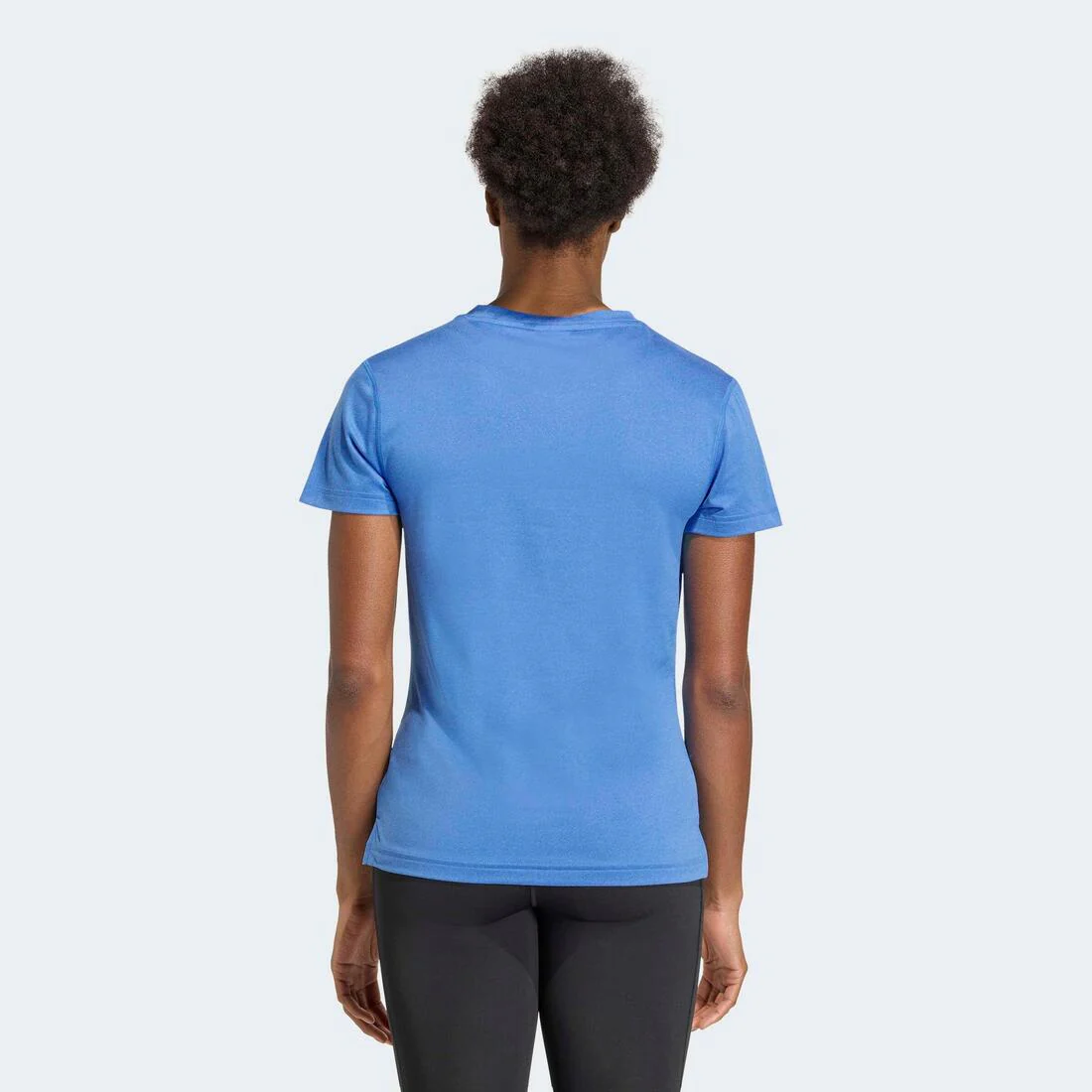 Workout Essentials V-Neck T-Shirt, Blue - Image 3