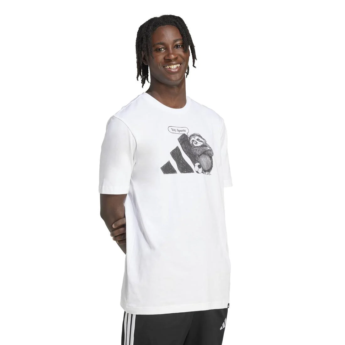 Yay Sports Graphic T-Shirt, White - Image 3
