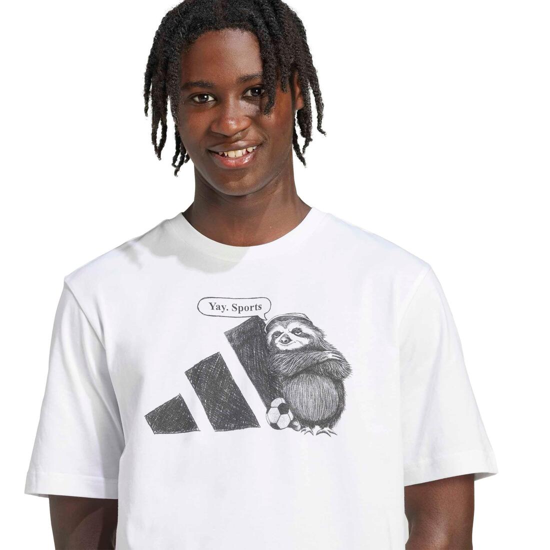 Yay Sports Graphic T-Shirt, White - Image 4